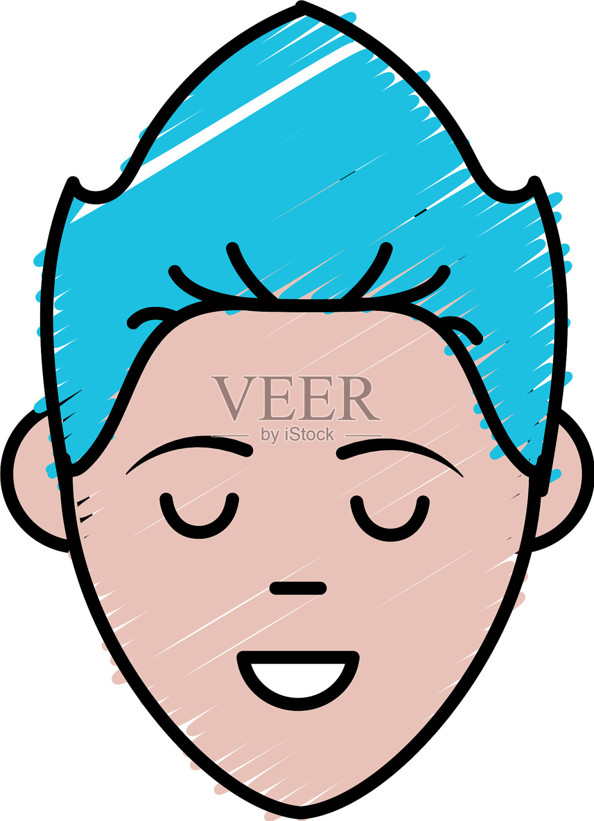 阿凡达男人脸与发型设计设计元素图片