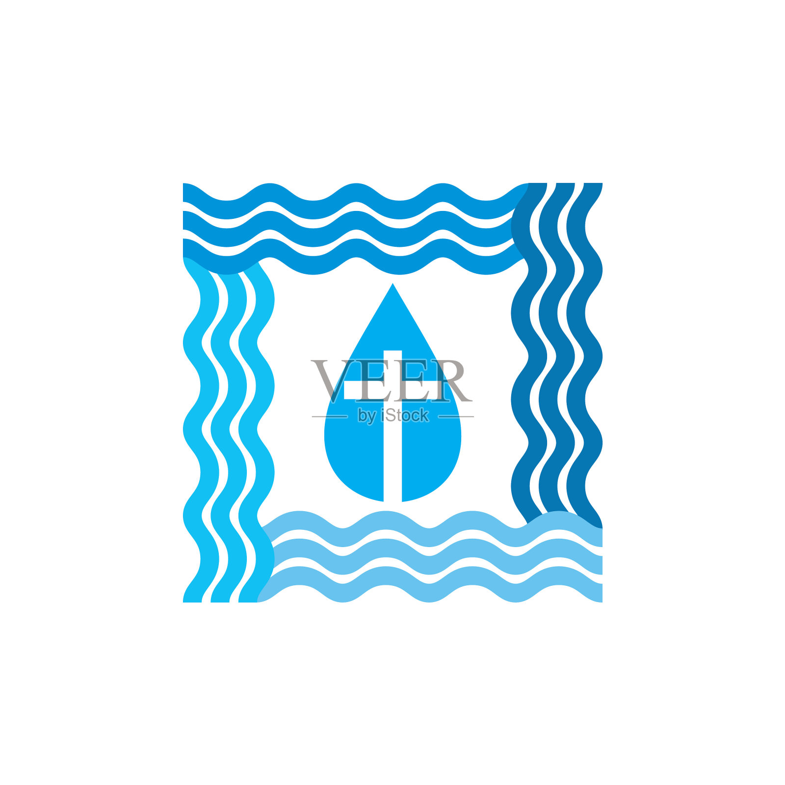 教堂标志和基督教符号设计元素图片