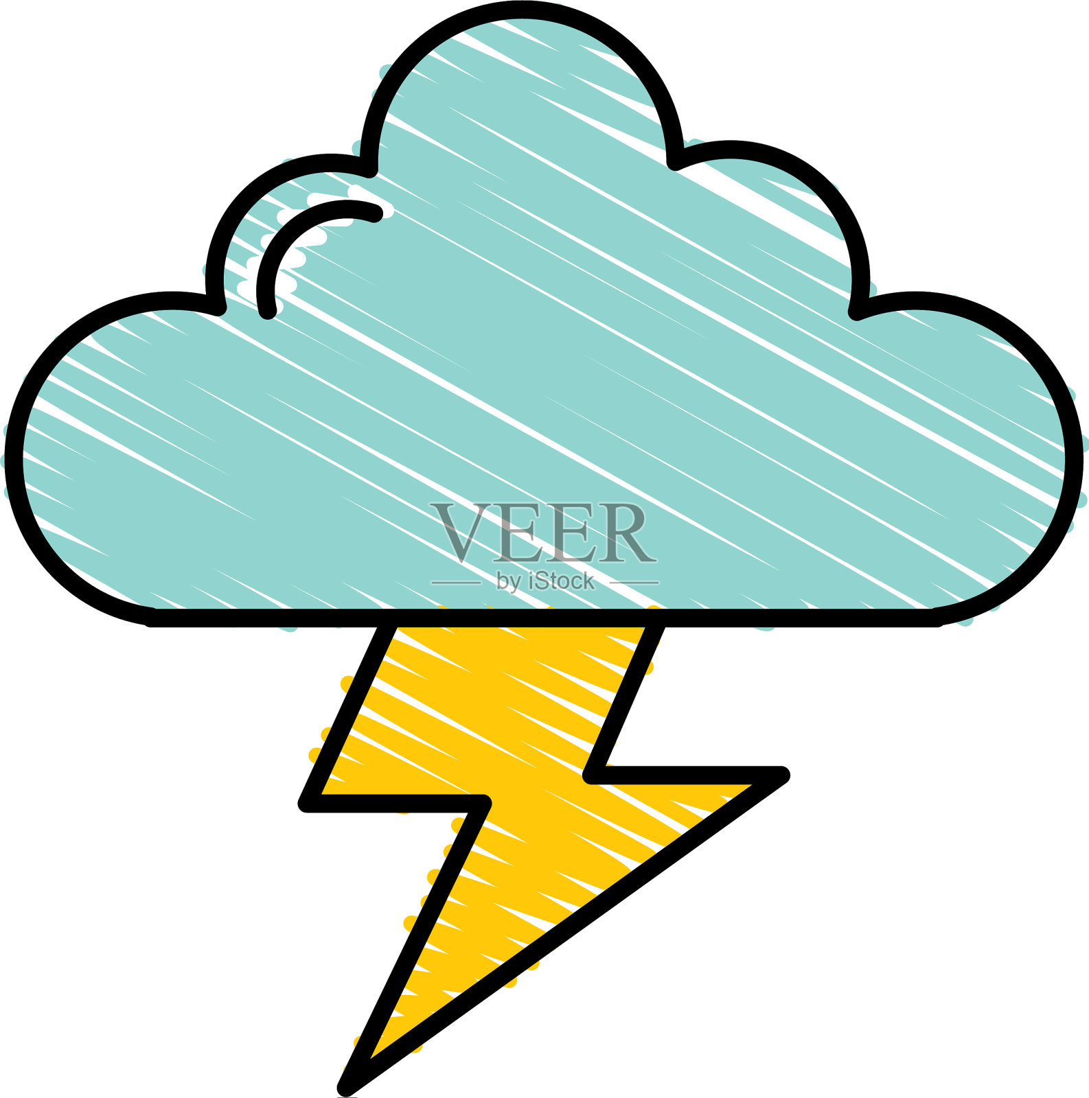 天气云孤立图标设计元素图片