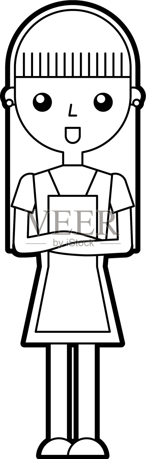 家庭主妇头像人物图标设计元素图片