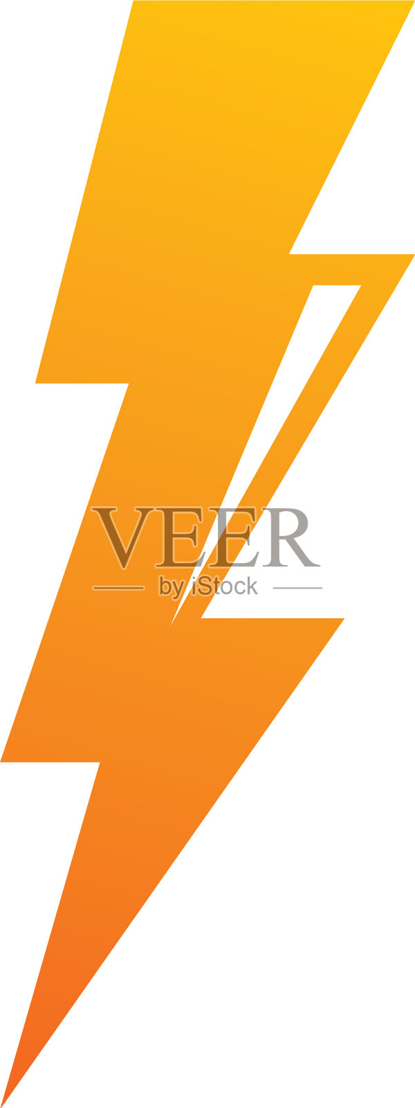 闪电雷击设计元素图片