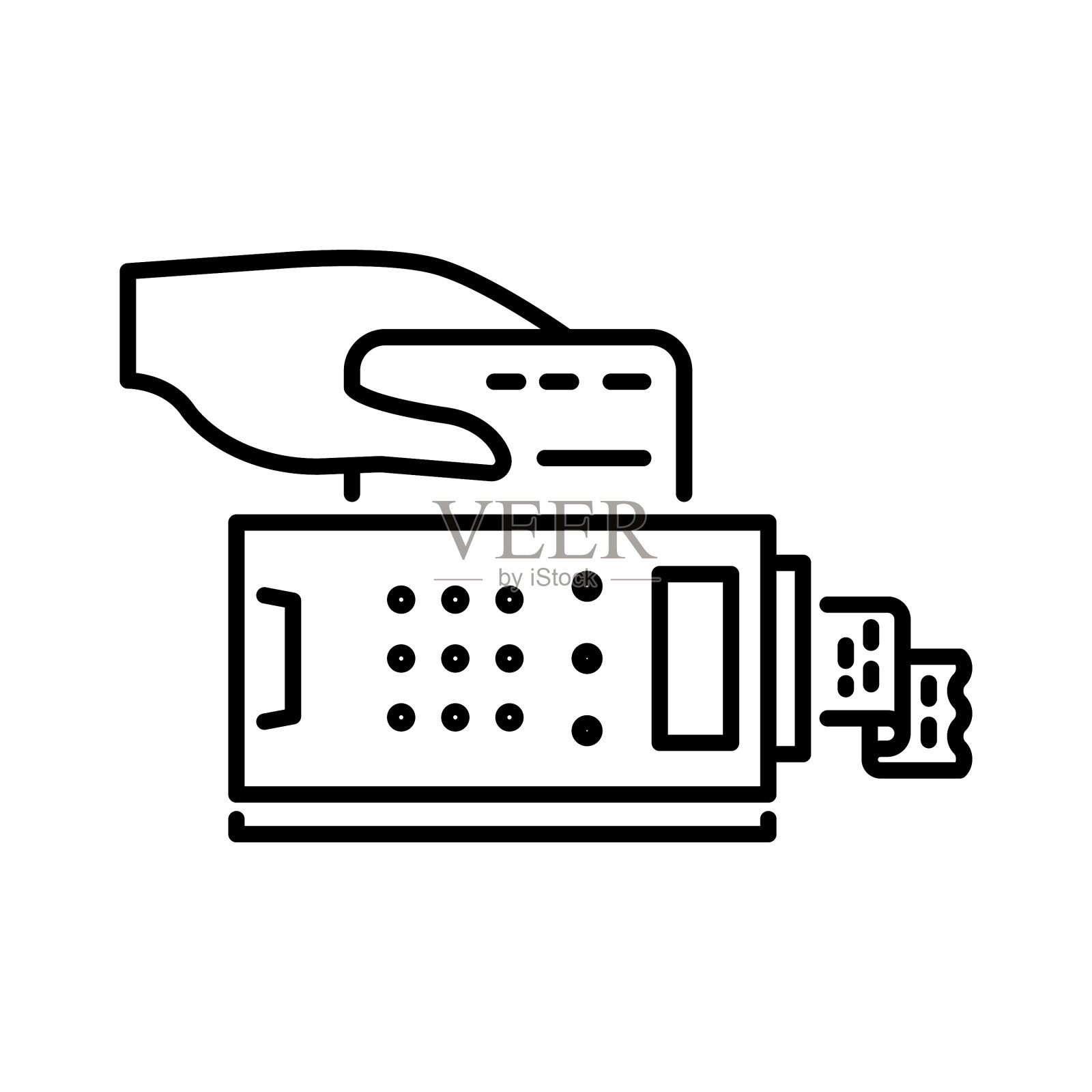 支付方式细线图标支付信用卡图标素材