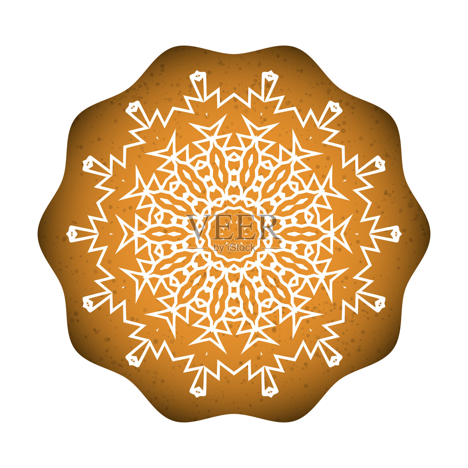 经典的雪花烘焙甜饼设计元素图片