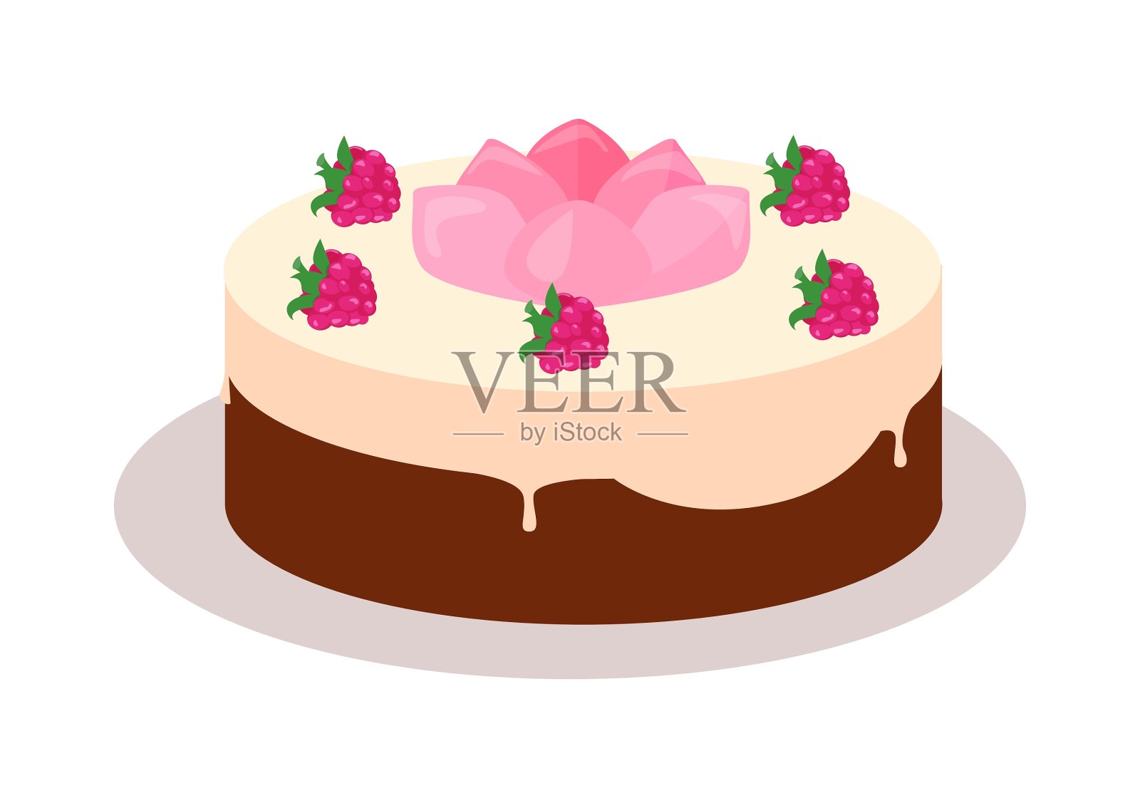 好胃口节日蛋糕网横幅巧克力设计元素图片