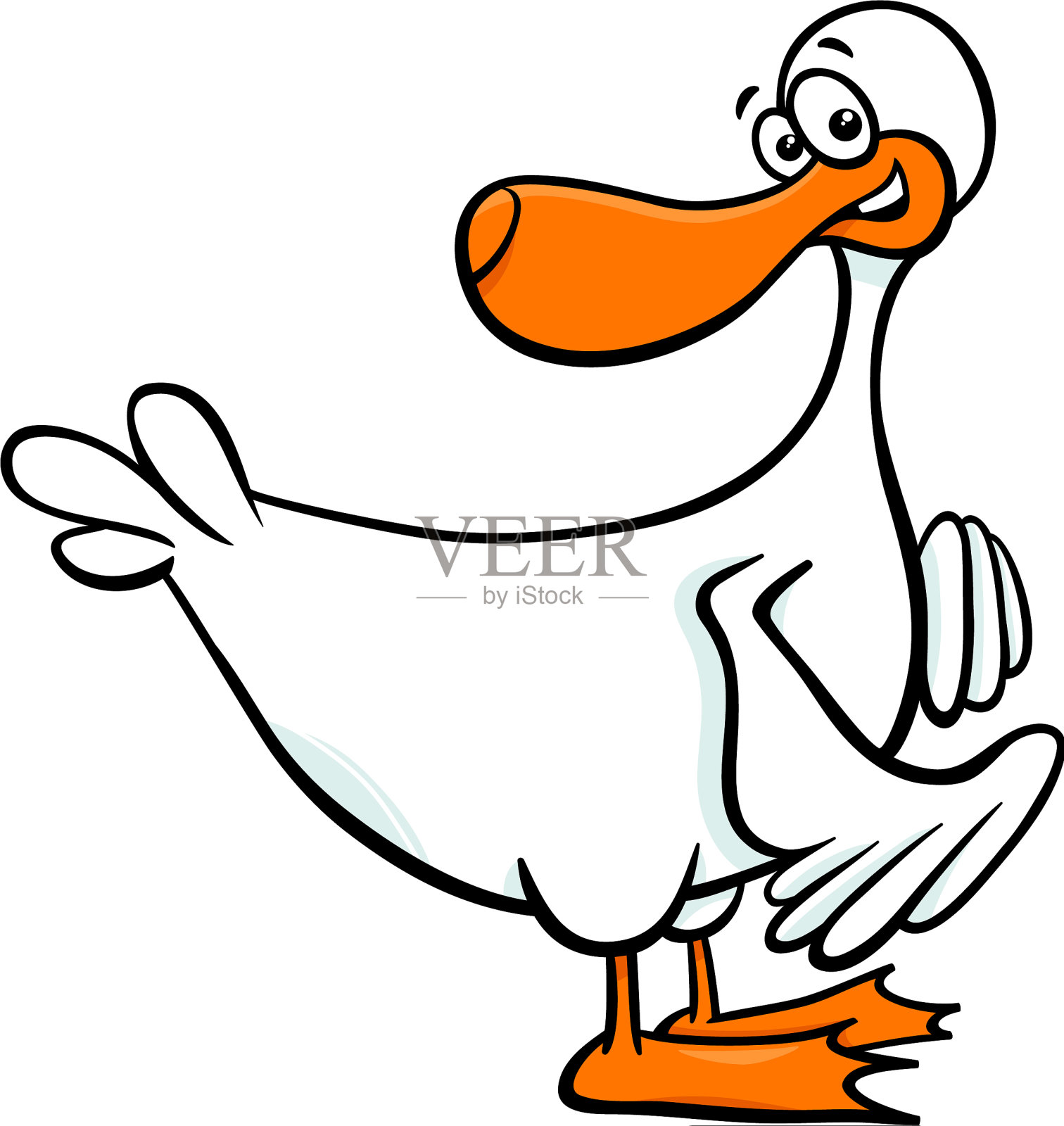 鸭农场动物卡通人物设计元素图片