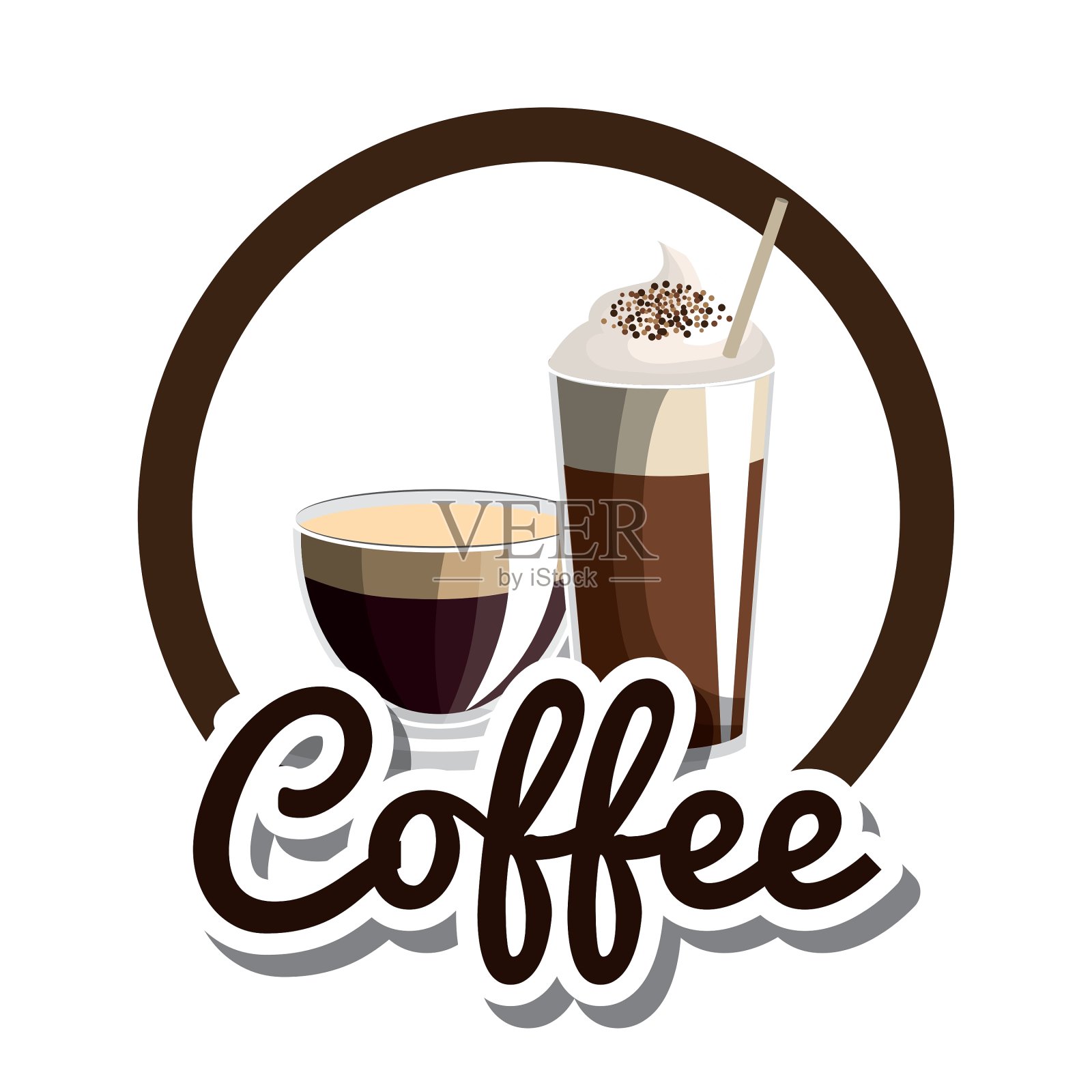 美味的咖啡总是新鲜的海报设计元素图片
