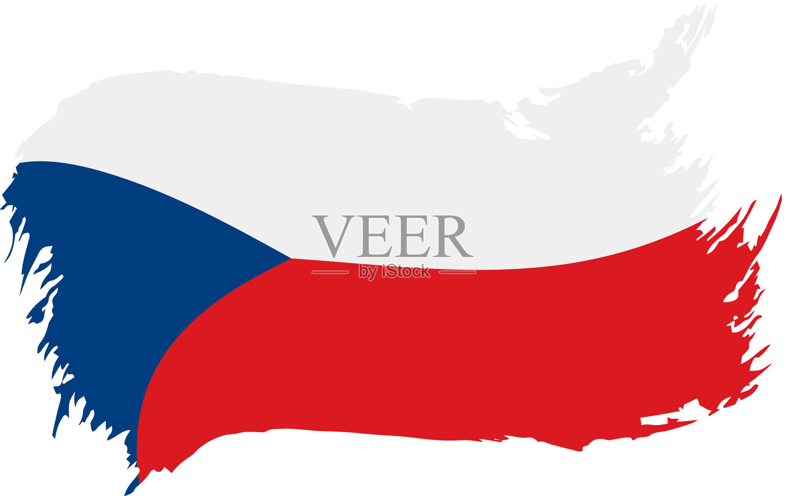 czechia国旗设计元素图片