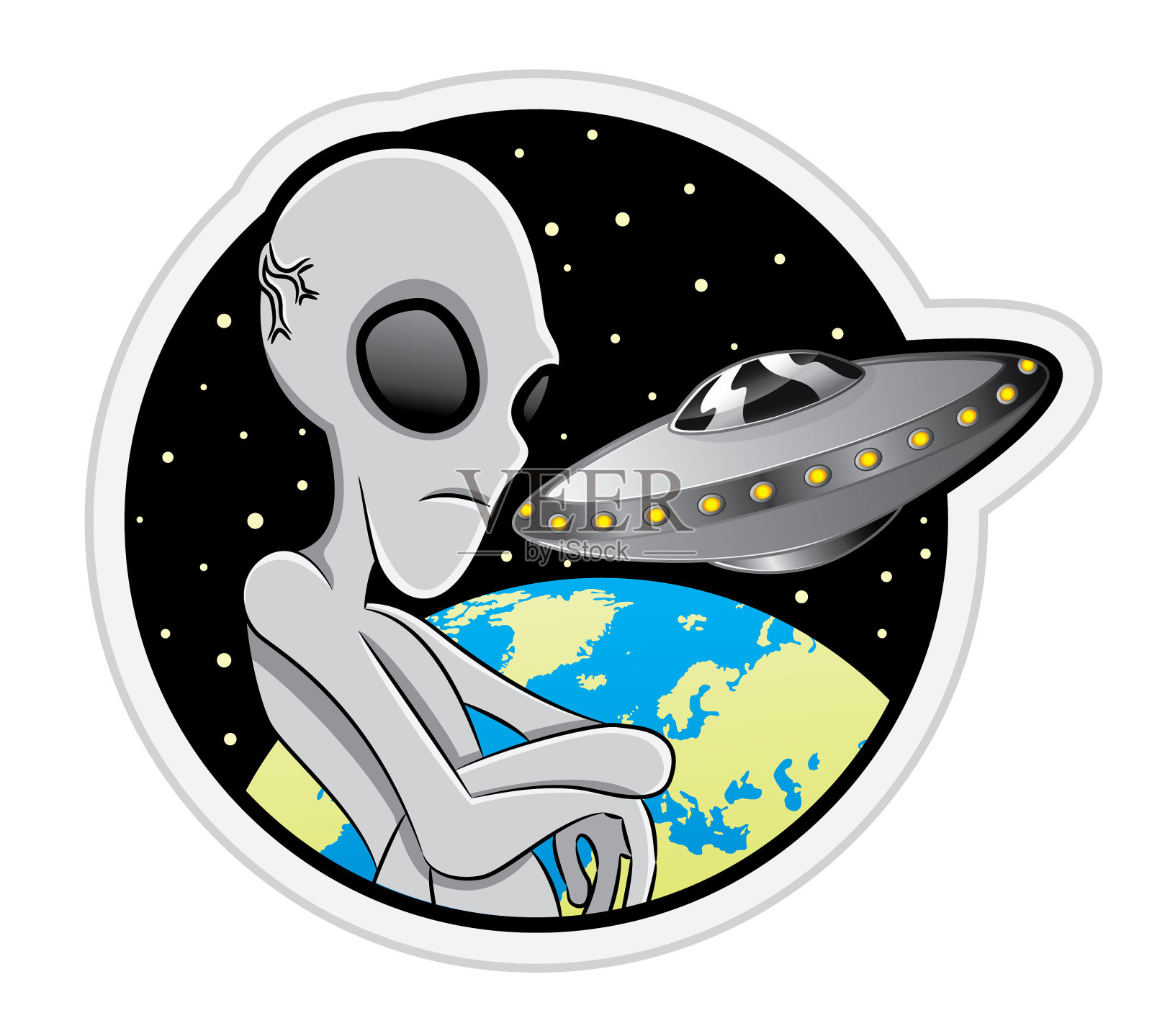 外星人的迹象设计元素图片