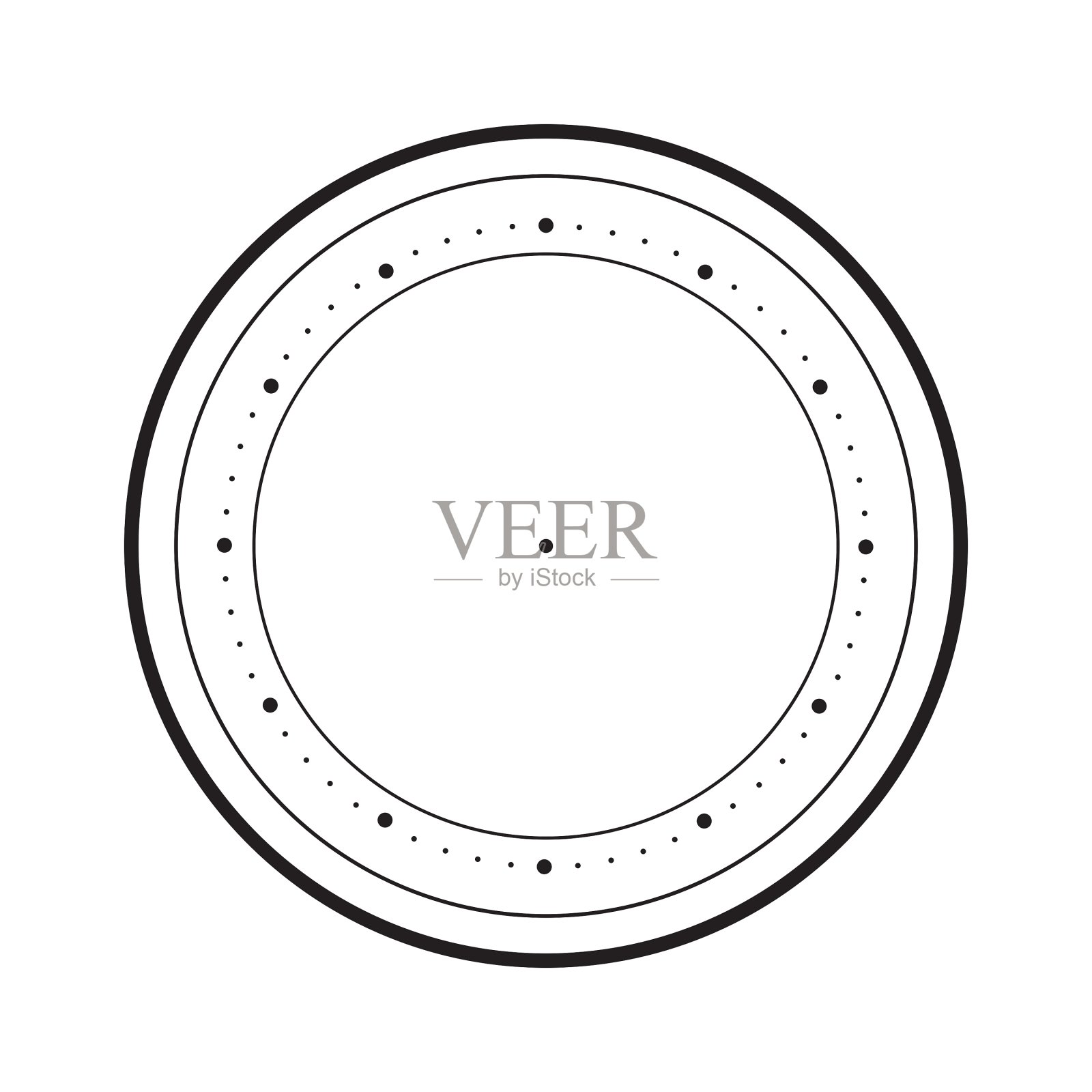 时钟面空白孤立在白色背景设计元素图片