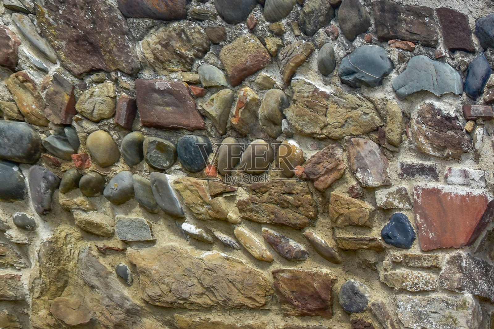 石墙的质感。古堡石墙纹理背景。石墙作为背景或纹理。石墙的一部分，用作背景或纹理照片摄影图片