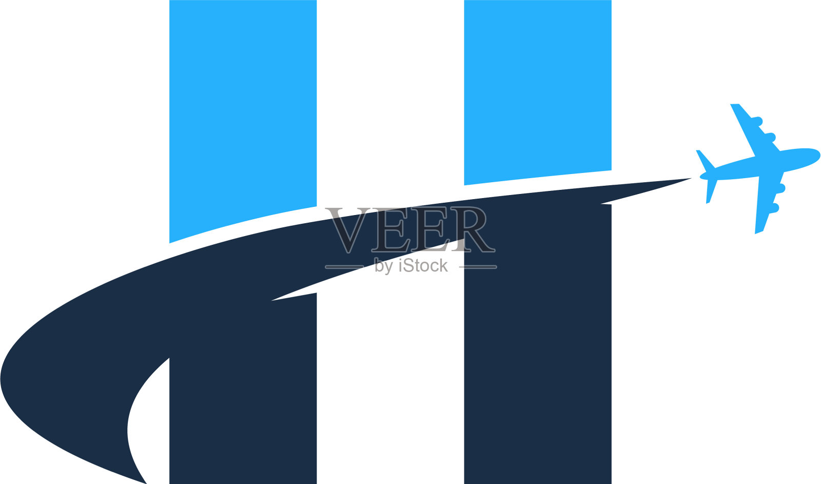 旅行字母h标志图标设计设计元素图片