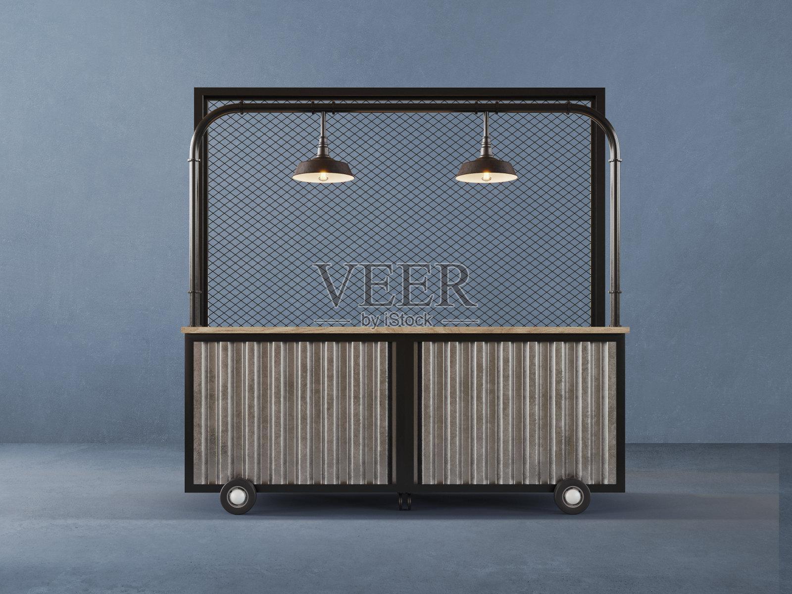 活动用的移动酒吧，餐车模型照片摄影图片