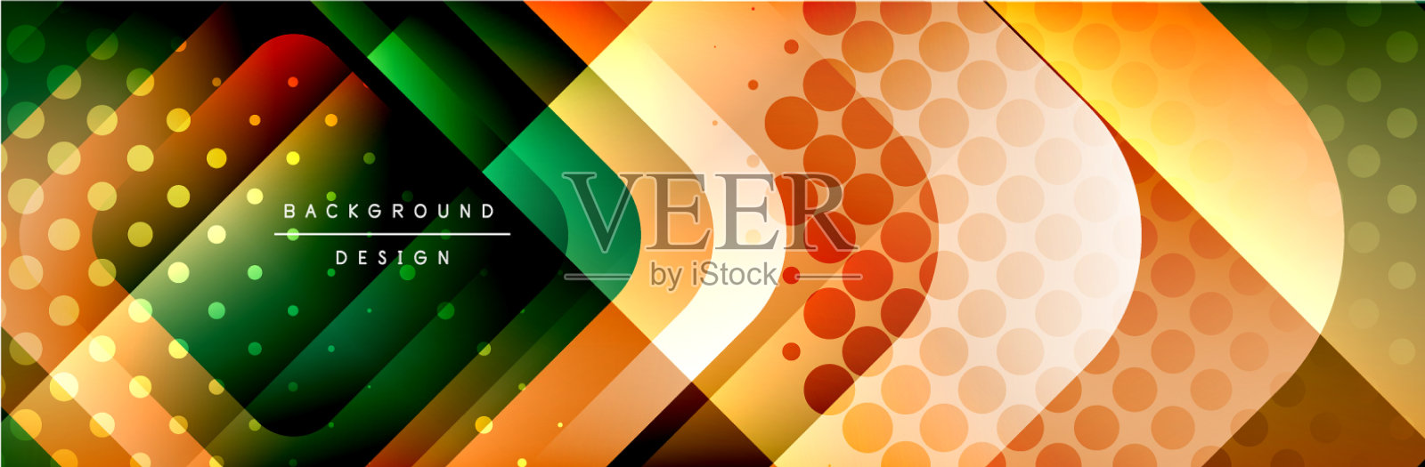 圆形正方形组成几何形状插画图片素材