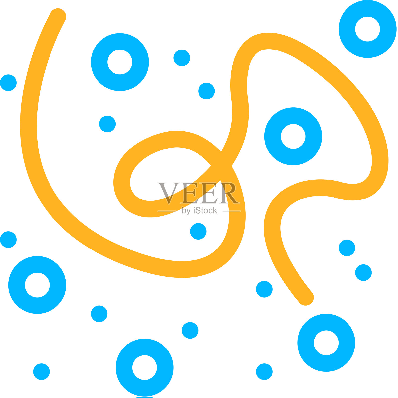 微生物标志图标插画图片素材