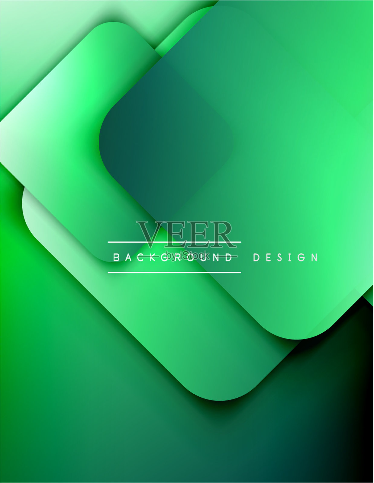 圆角正方形组成几何形状插画图片素材