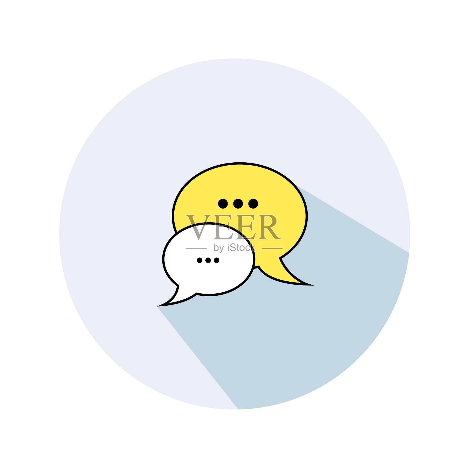 聊天线填充矢量图标- UI图标矢量图标素材