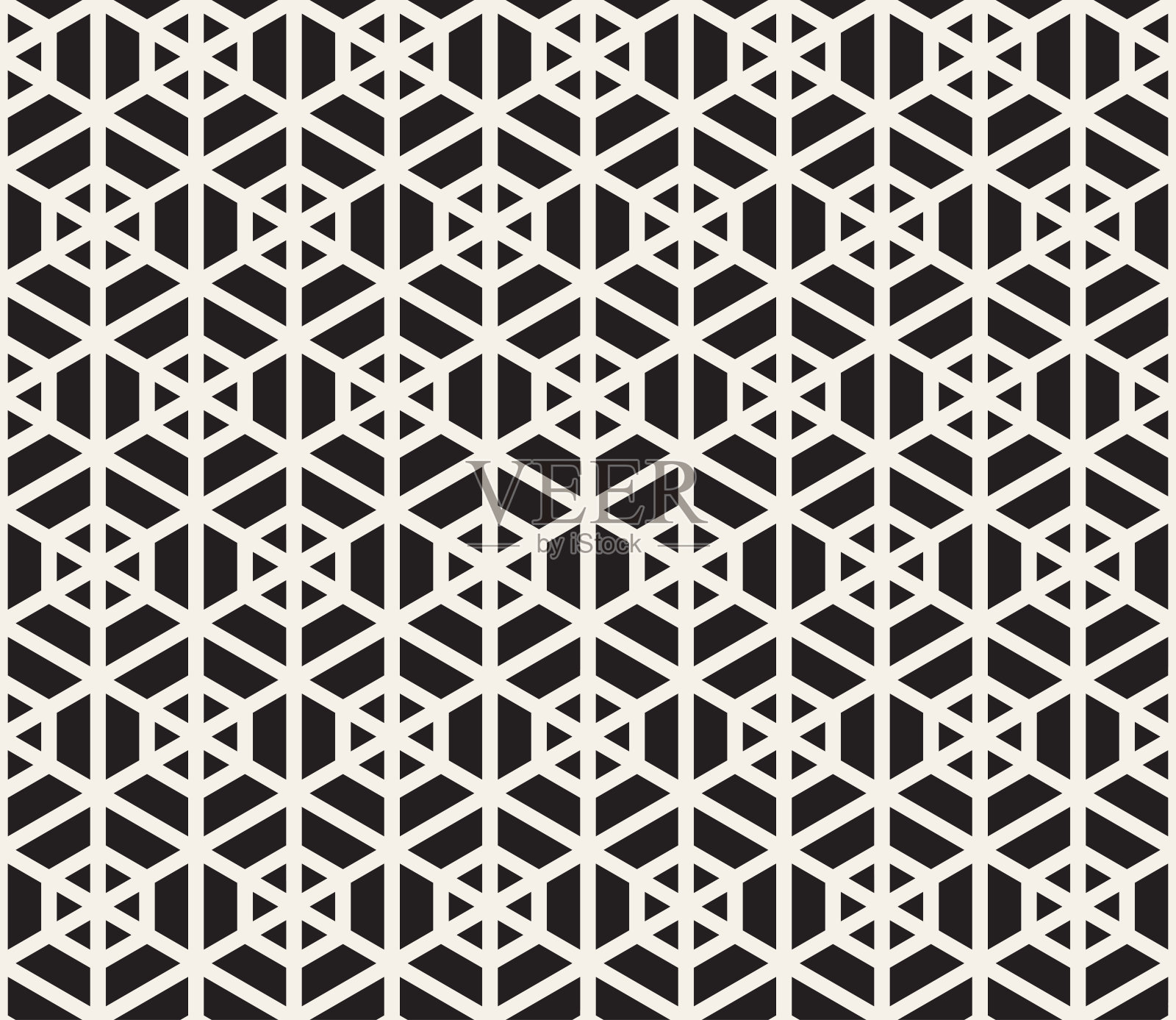 向量无缝模式。现代时尚的抽象质感。重复的几何瓷砖插画图片素材