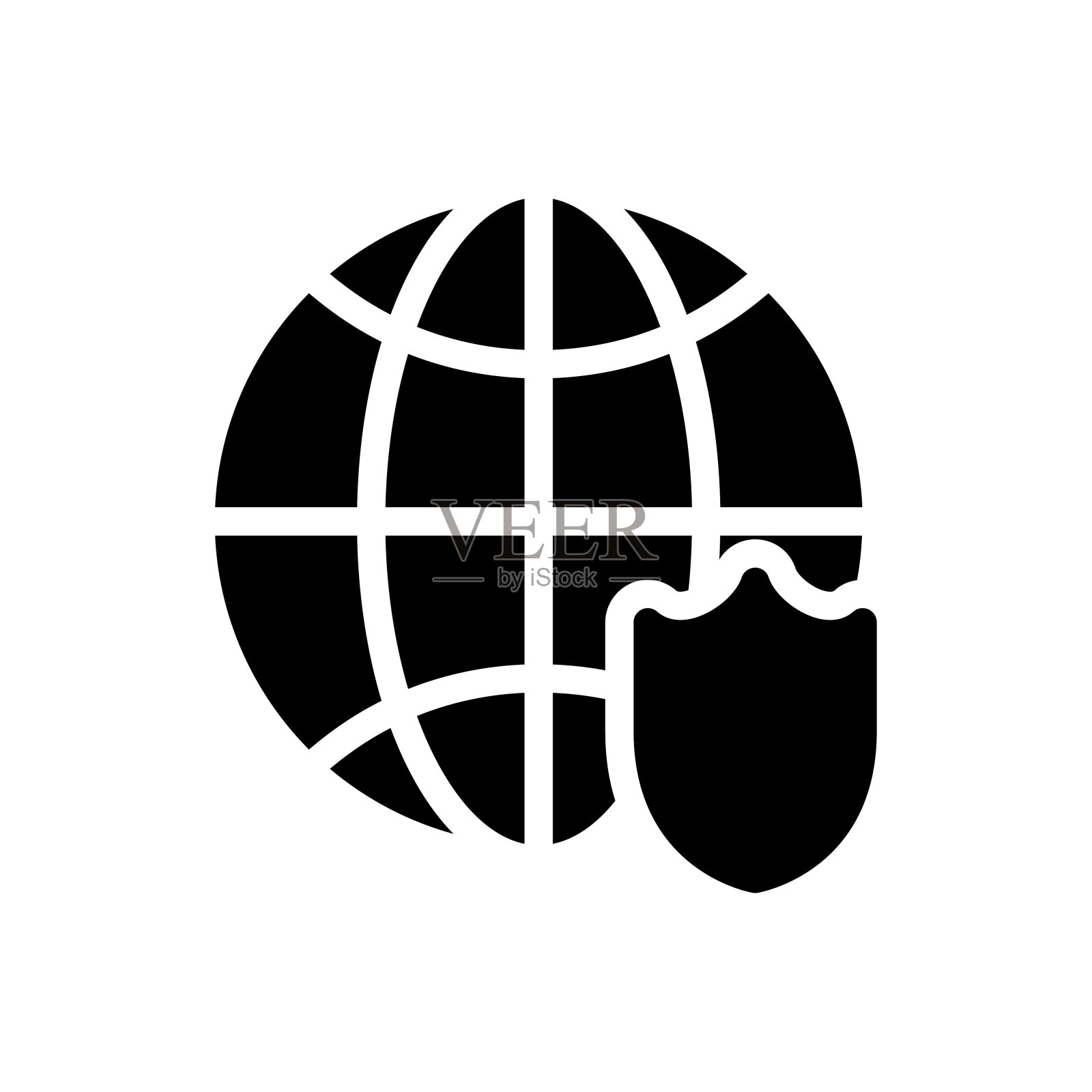 安全插画图片素材