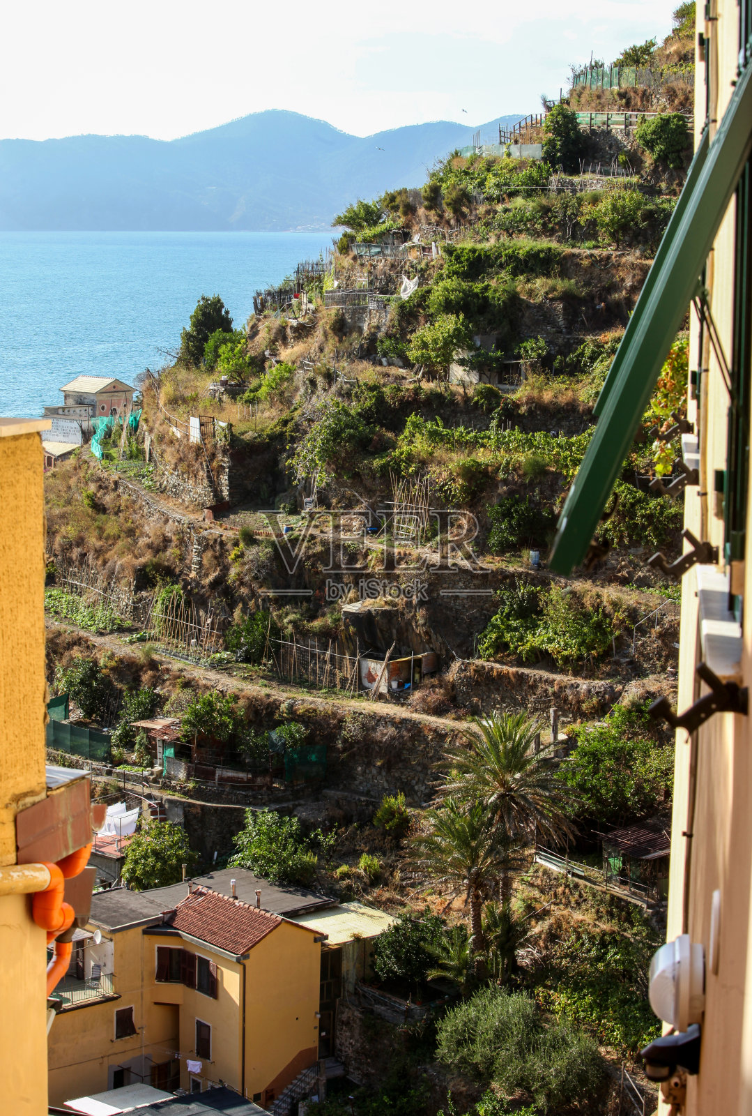马纳罗拉——意大利五区之一的城市照片摄影图片