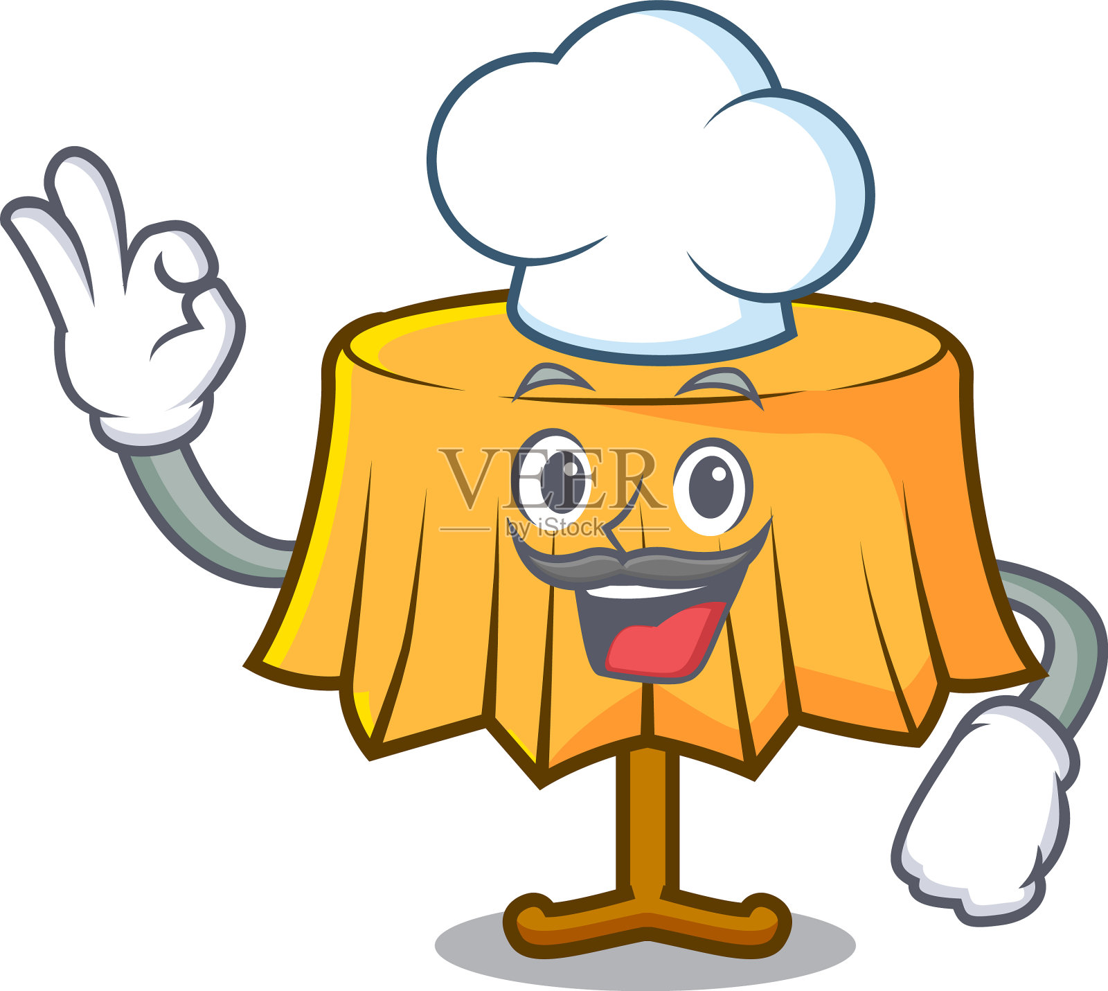 厨师桌布人物卡通设计元素图片