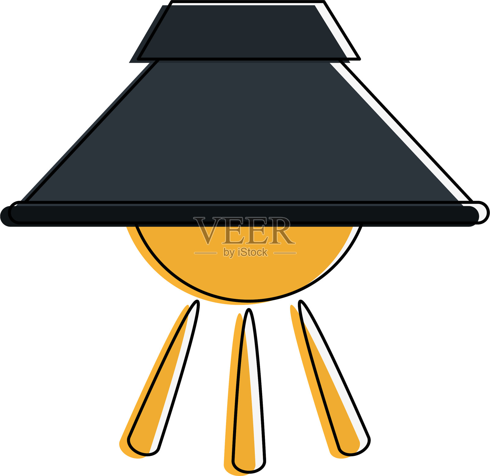 仓库光灯插画图片素材