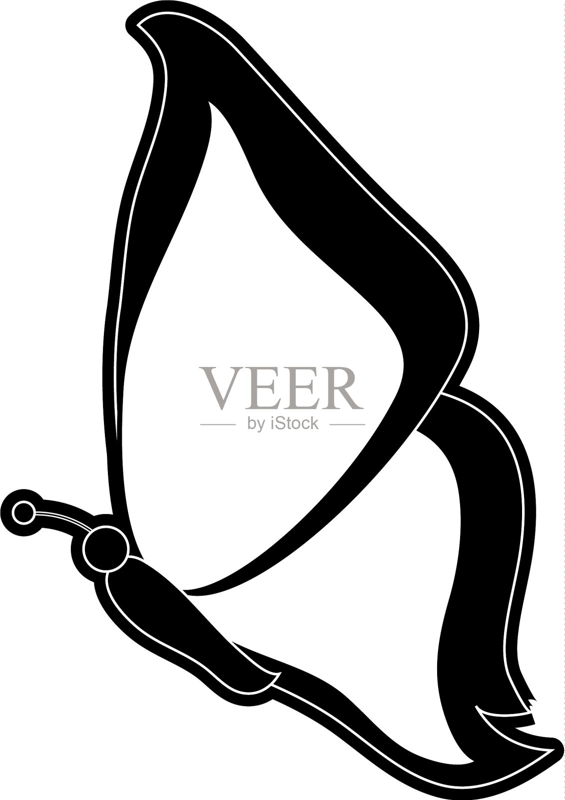 美丽buttefly孤立插画图片素材