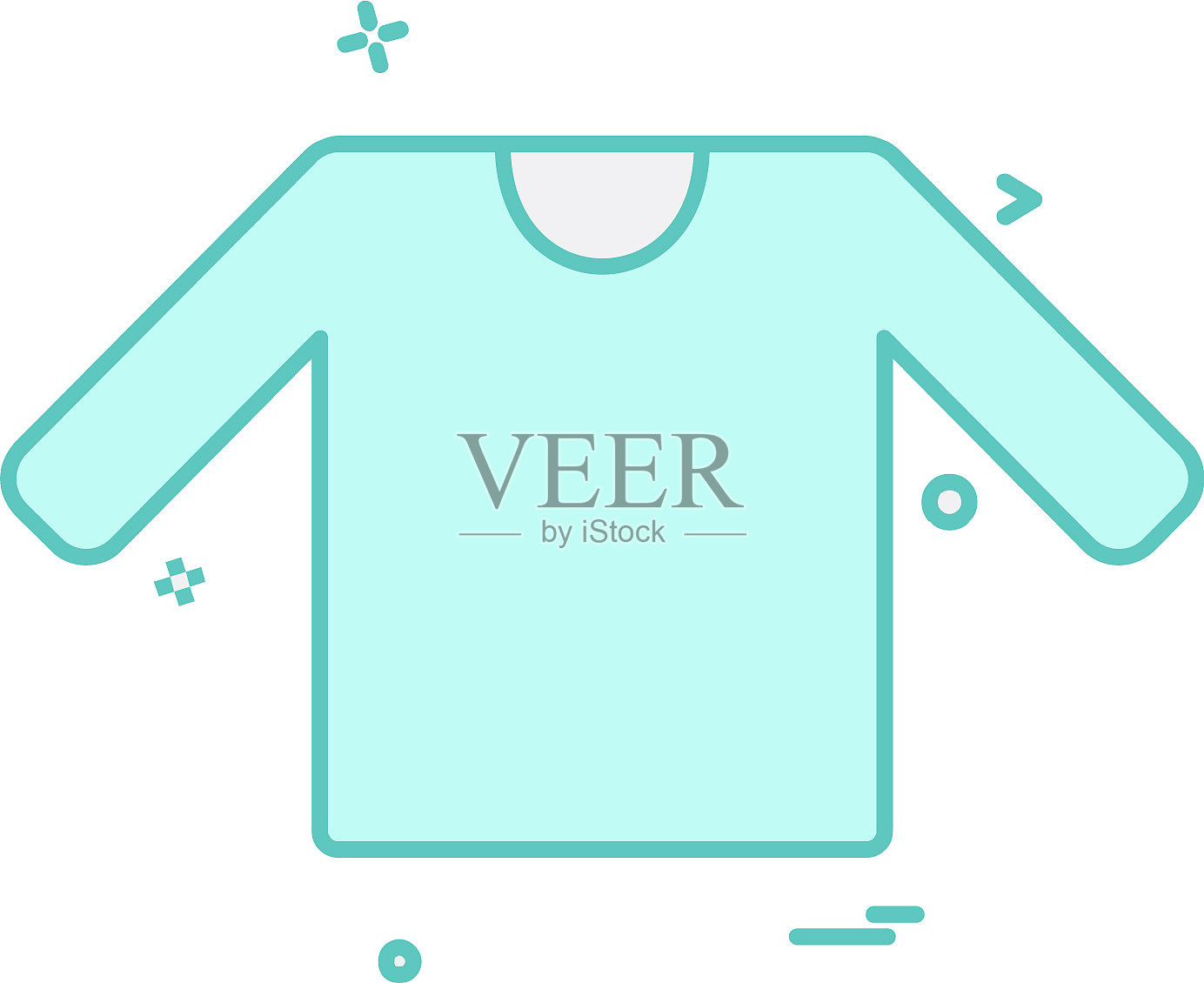 衬衫图标设计插画图片素材