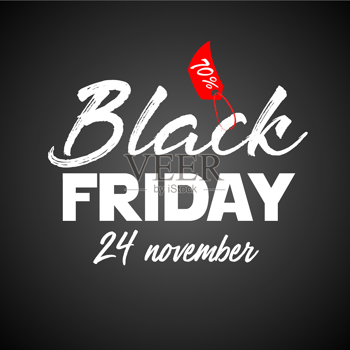 黑色星期五设计的平横幅设计元素图片