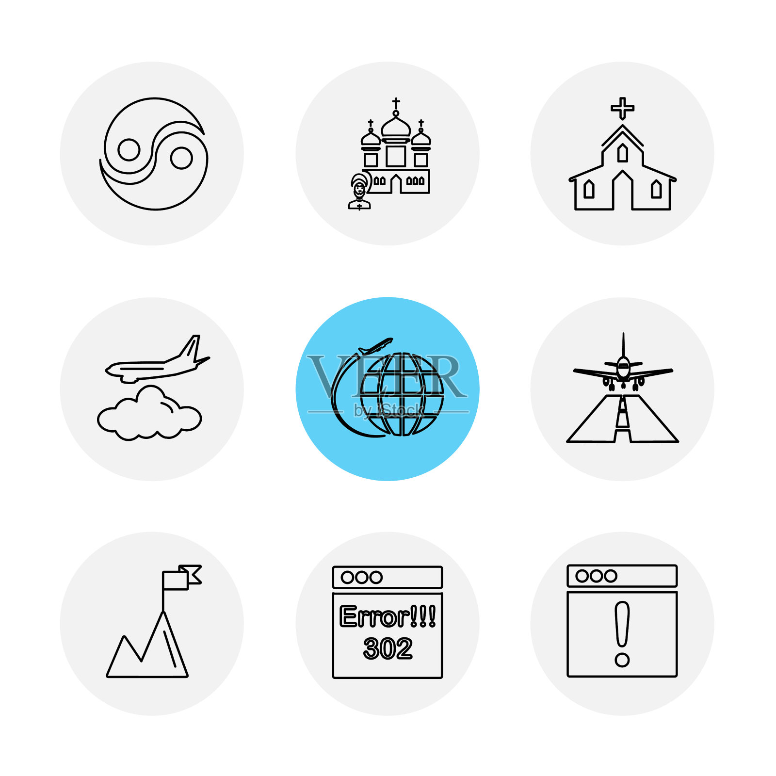 宗教网络用户界面web eps图标素材