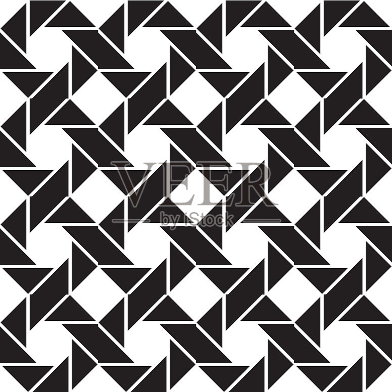 普遍重复的抽象形状在黑色和插画图片素材