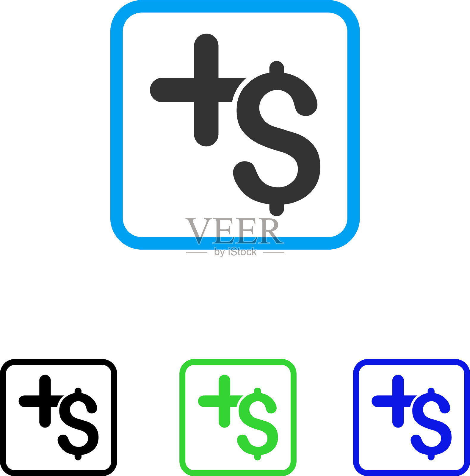 支付医疗框架图标图标素材