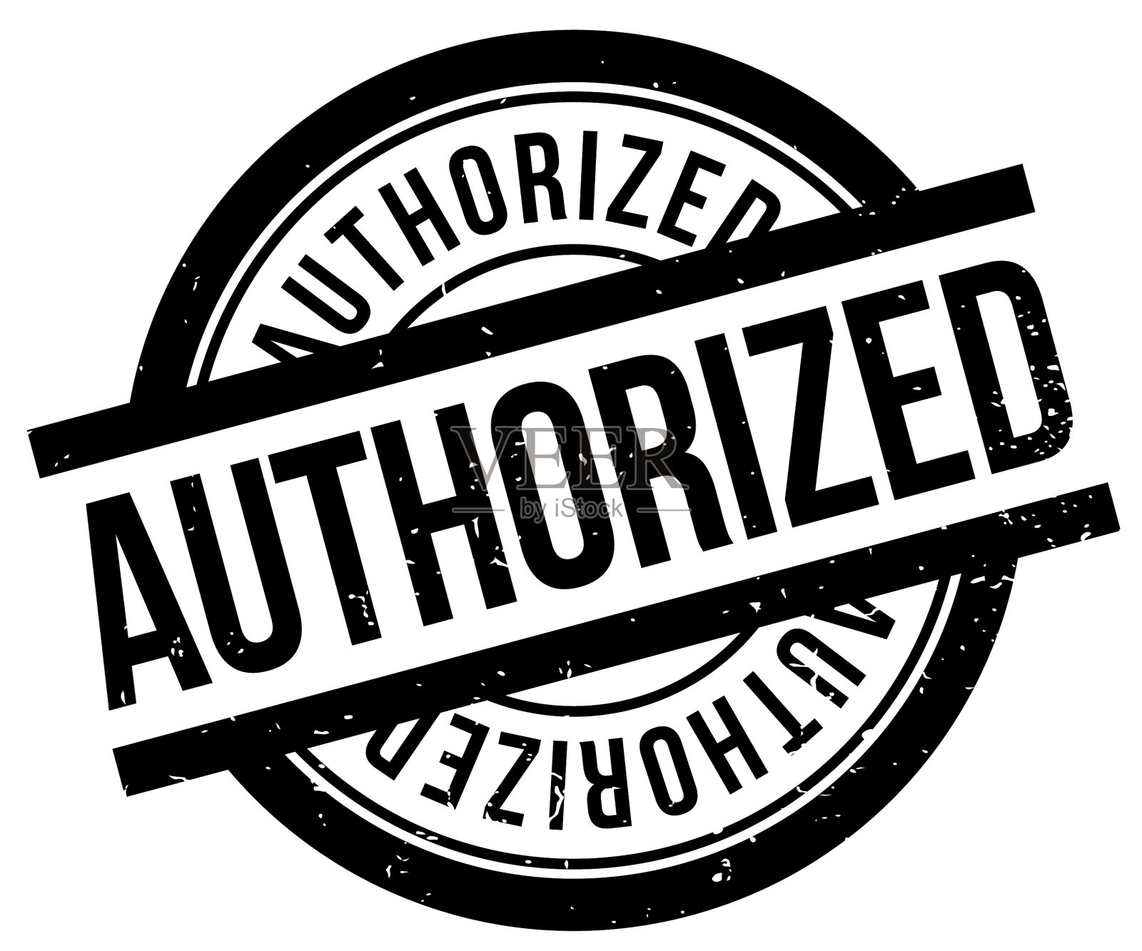 授权的橡皮图章设计元素图片