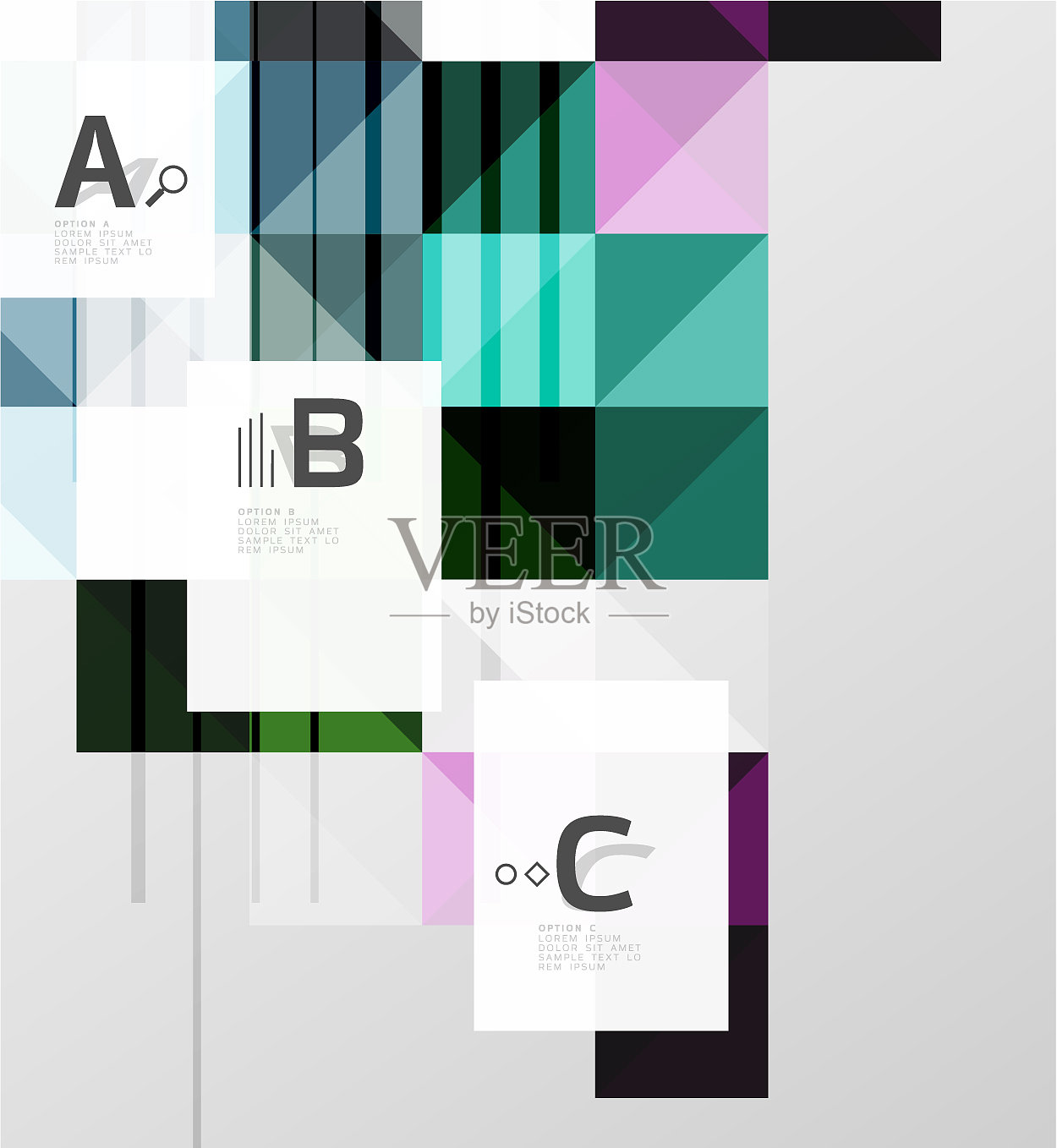 极简的正方形形状，抽象的背景插画图片素材