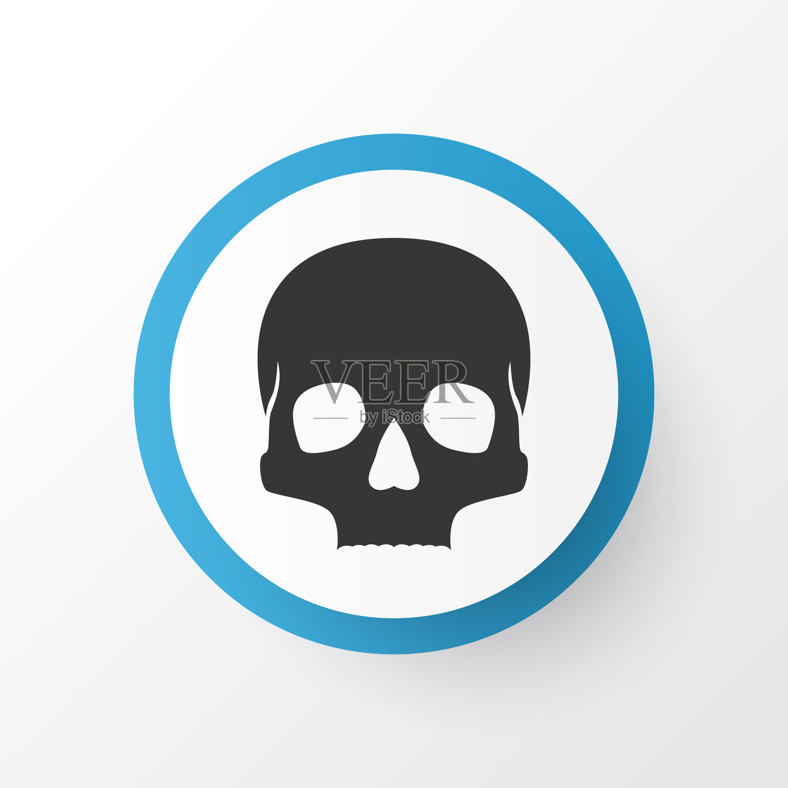 骷髅图标符号优质隔离插画图片素材