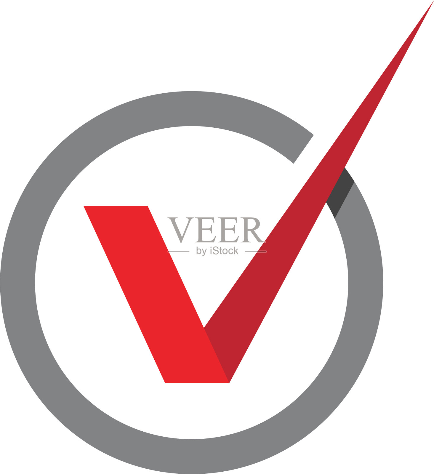 V字标志模板设计元素图片