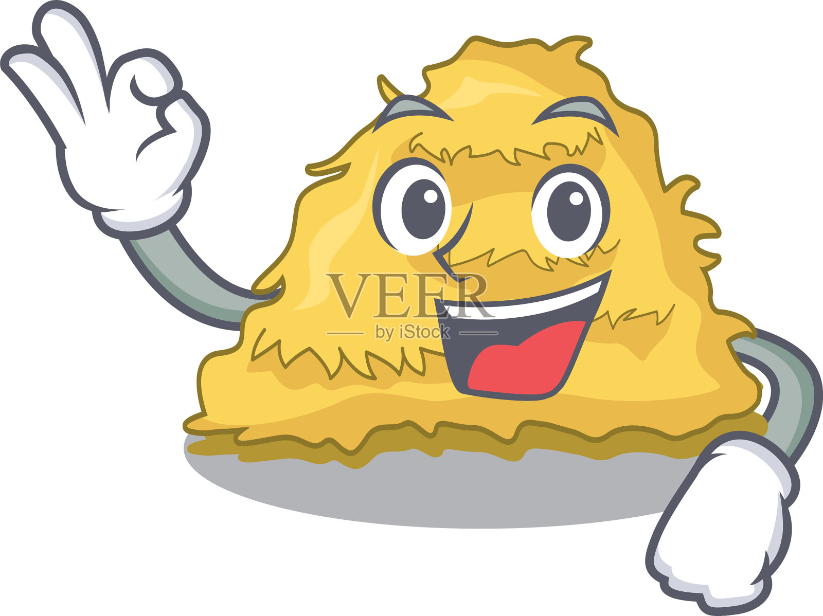 好的，草包人物卡通插画图片素材