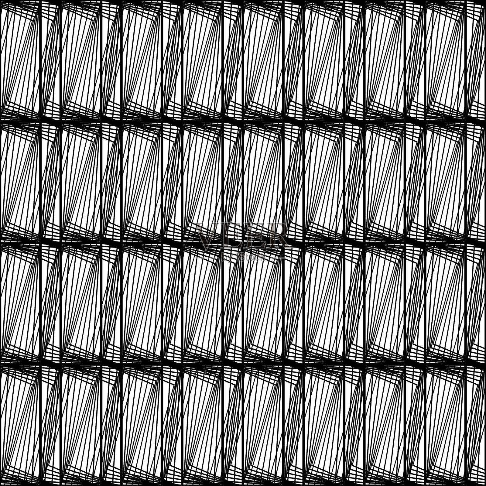 设计黑白条纹无缝图案插画图片素材