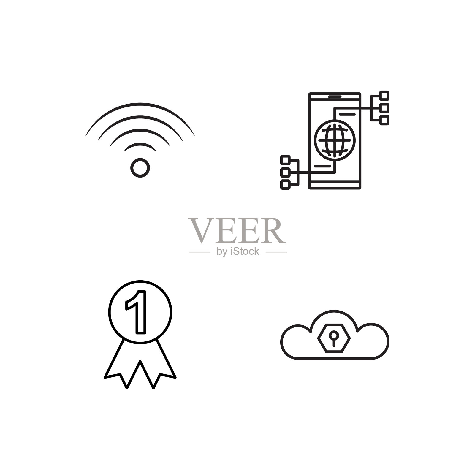 业务简单概述图标集图标素材