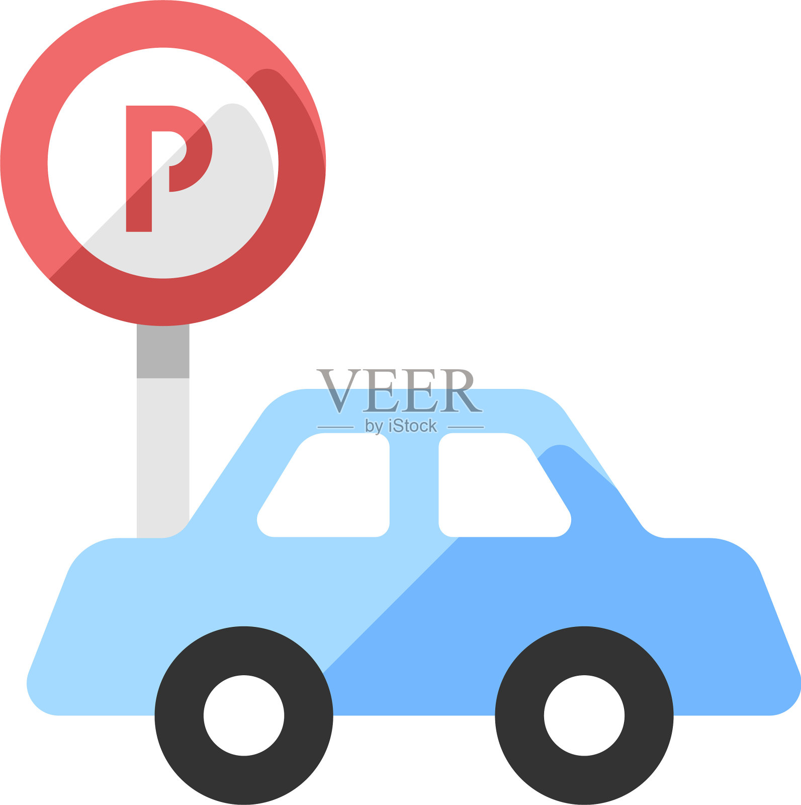 停车场平设计元素图片