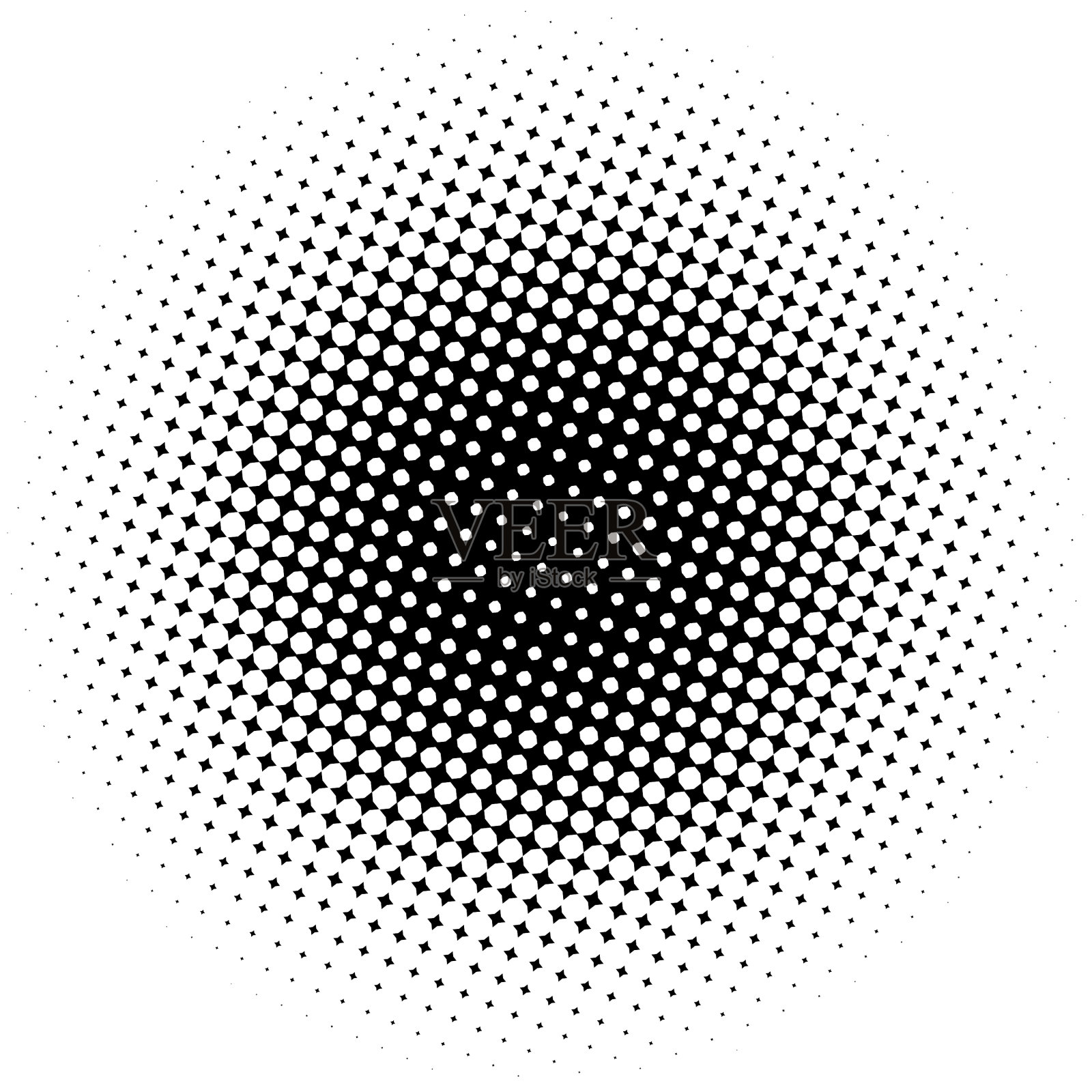 半色调元素抽象几何图形用插画图片素材