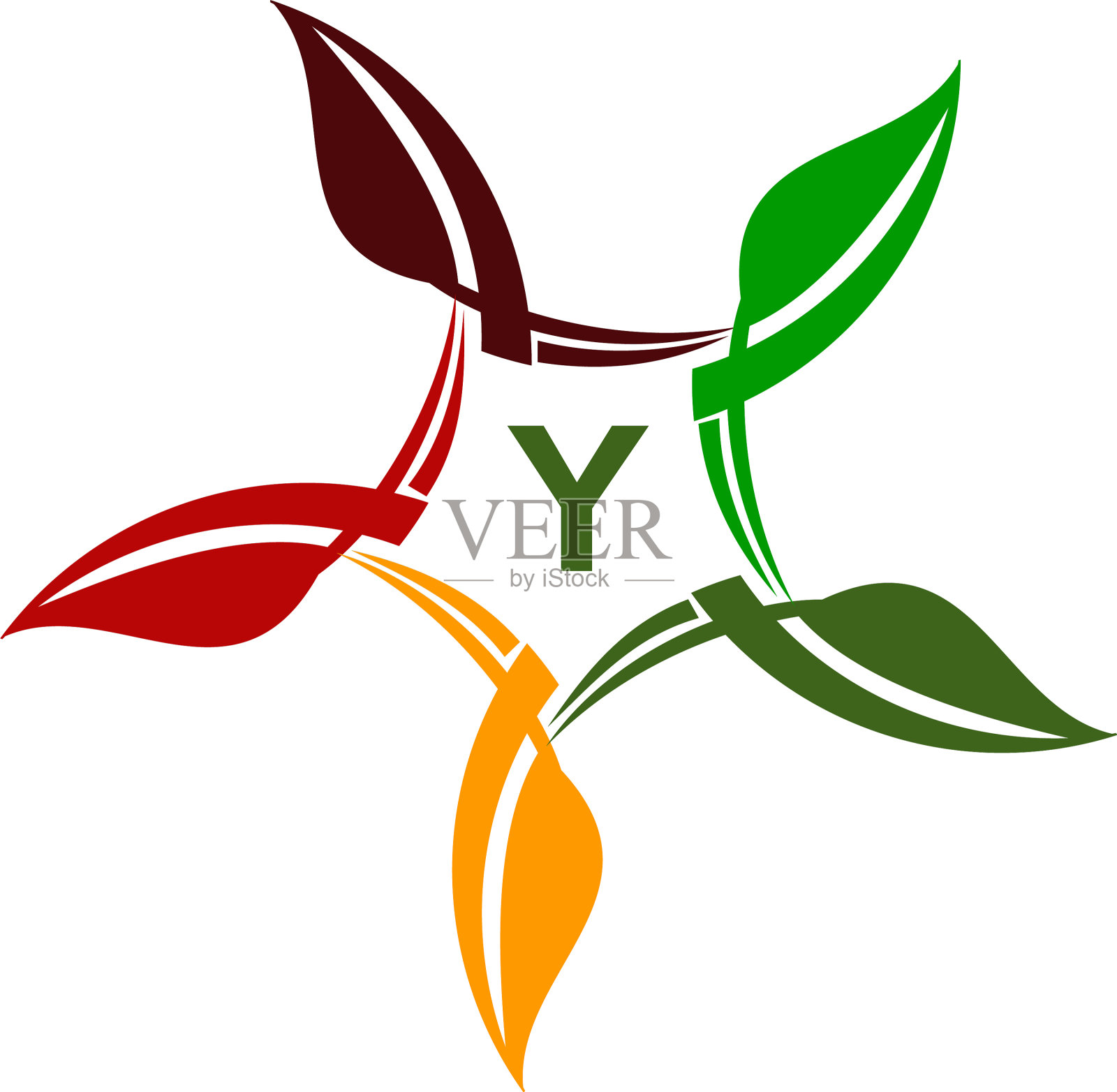 绿色项目解决方案中心初始y设计元素图片