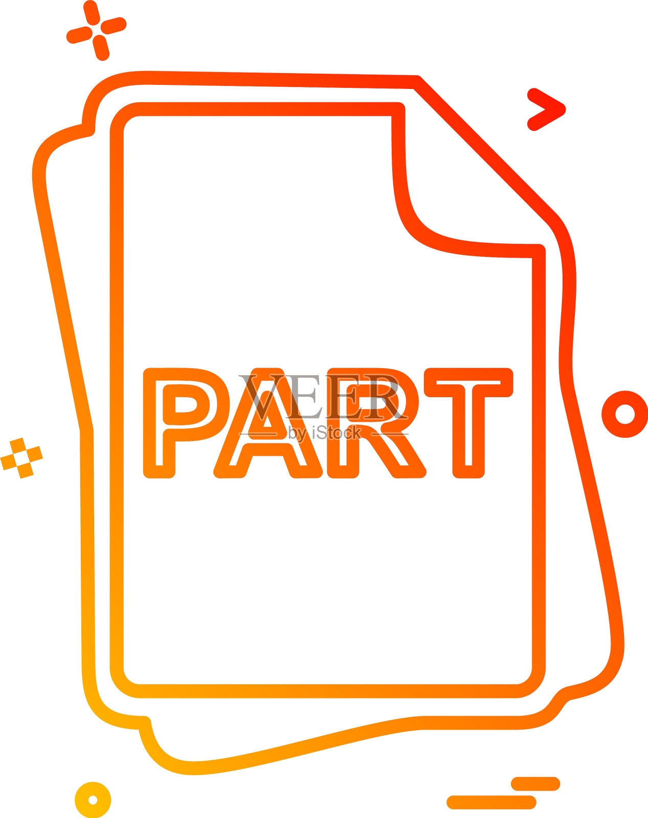 部分文件类型图标设计插画图片素材