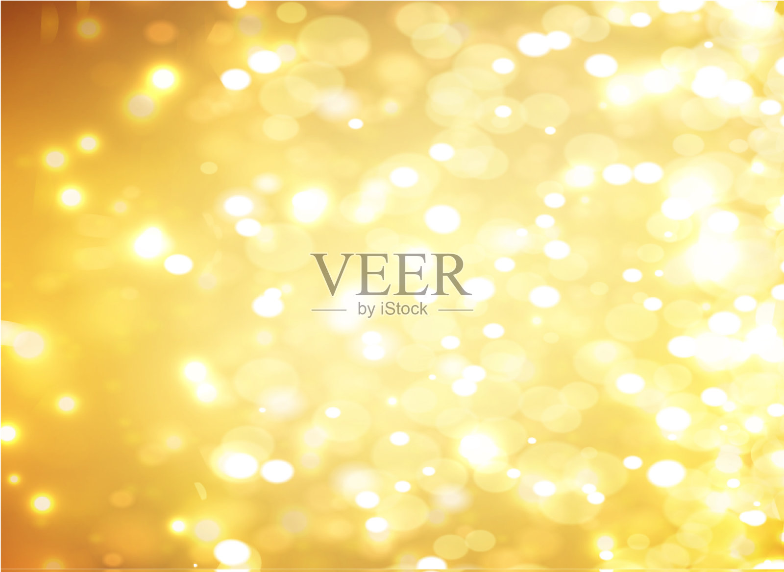 黄色的散景背景灯光效果插画图片素材
