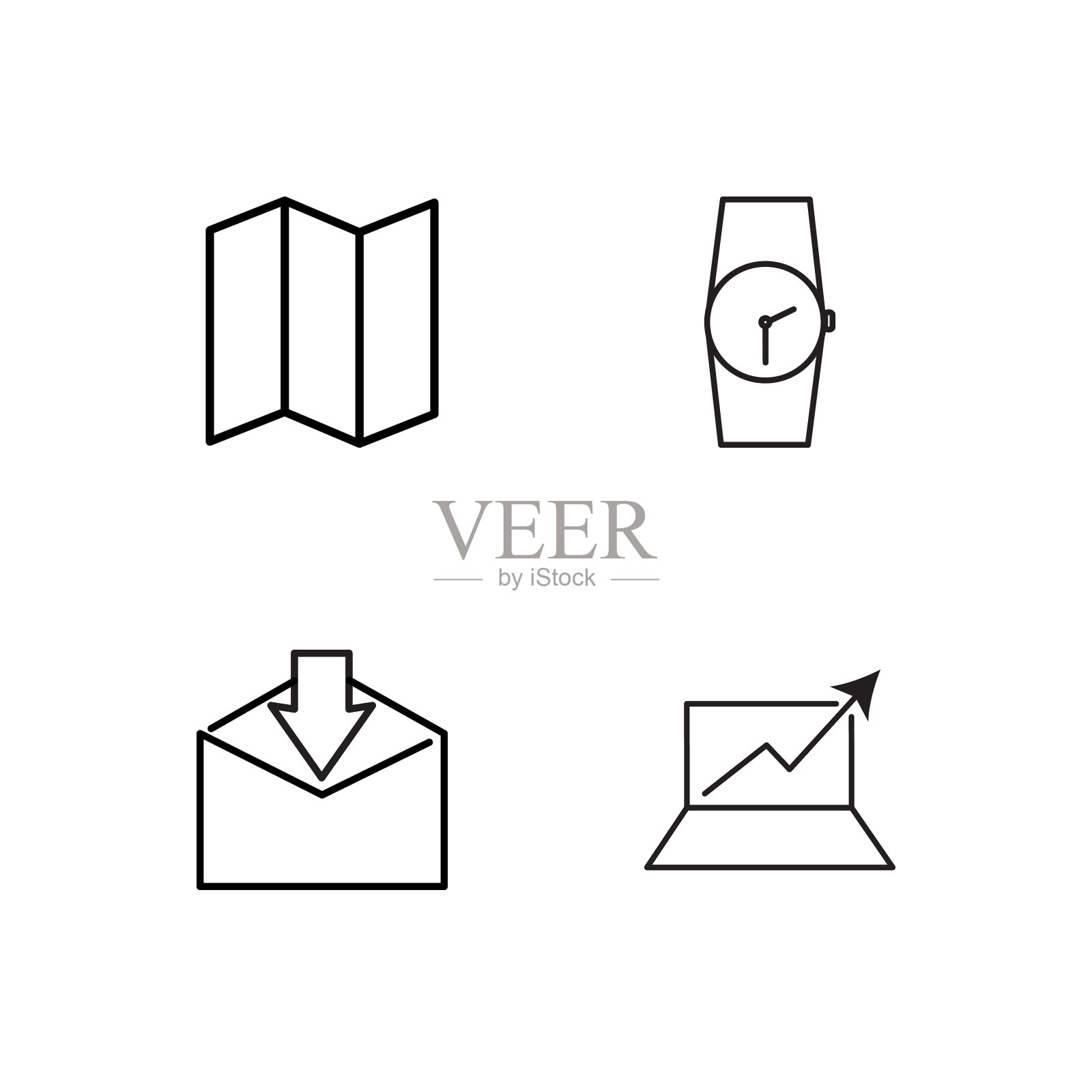 业务简单概述图标集图标素材