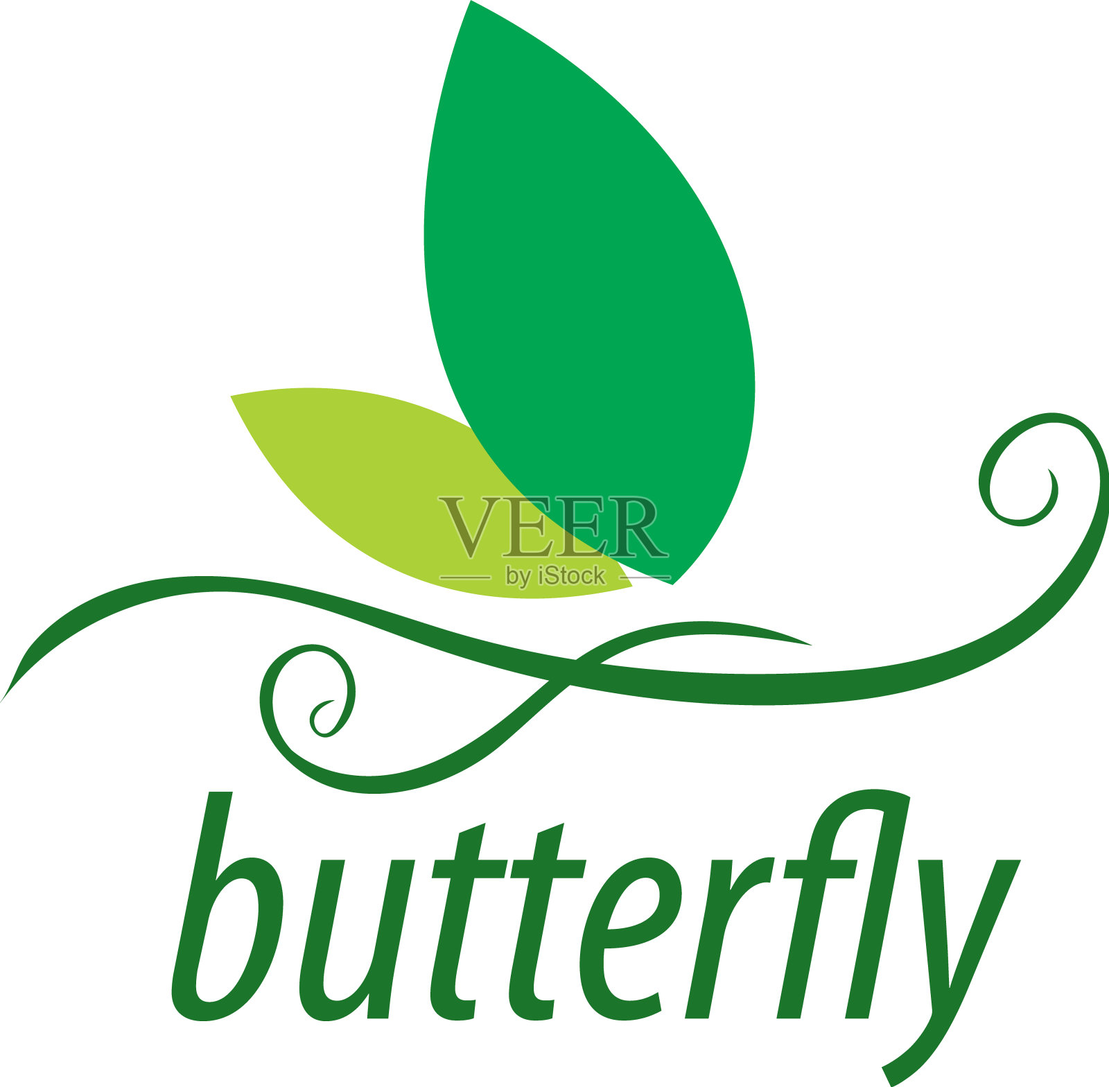 蝴蝶标志设计元素图片