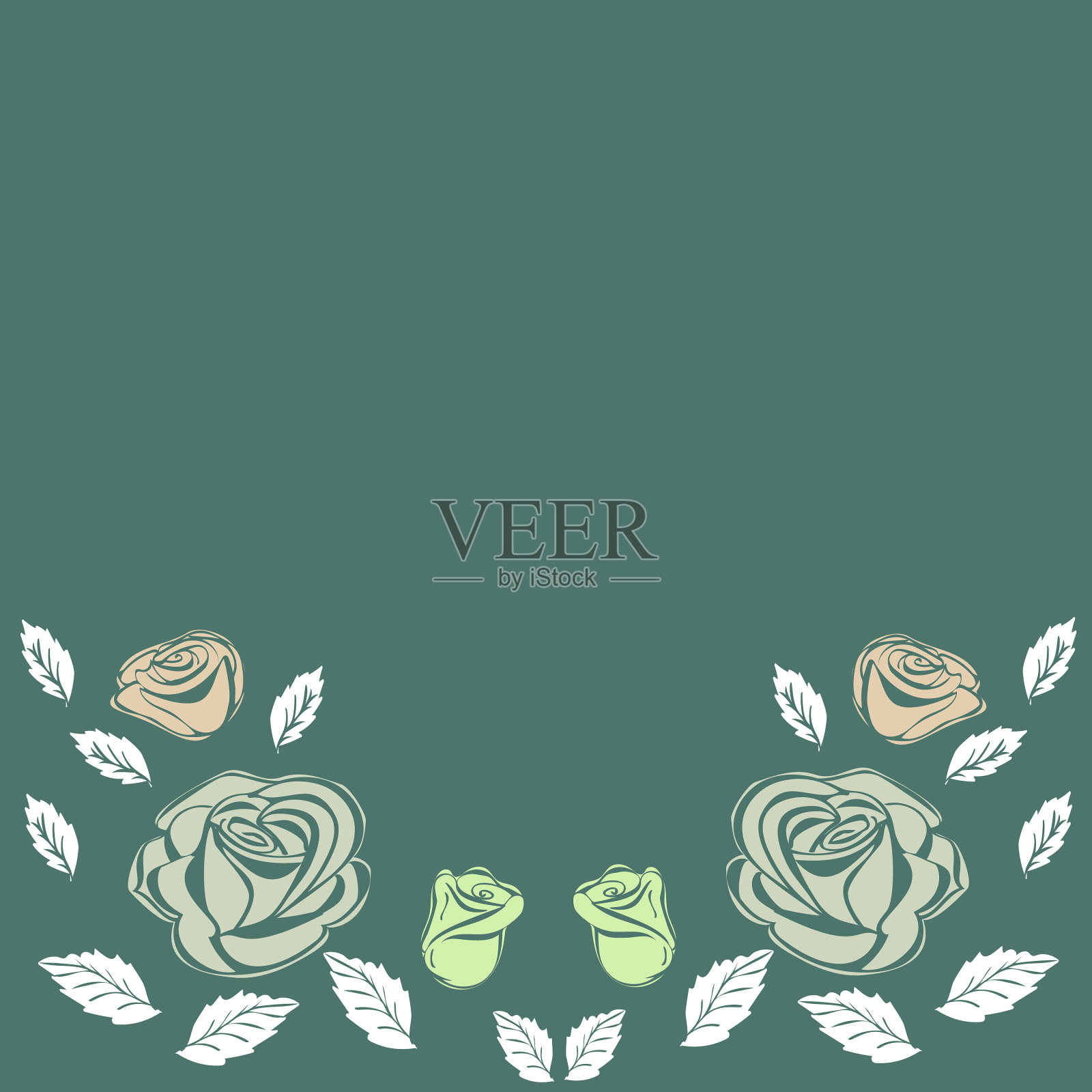 贺卡玫瑰结婚生日假日插画图片素材