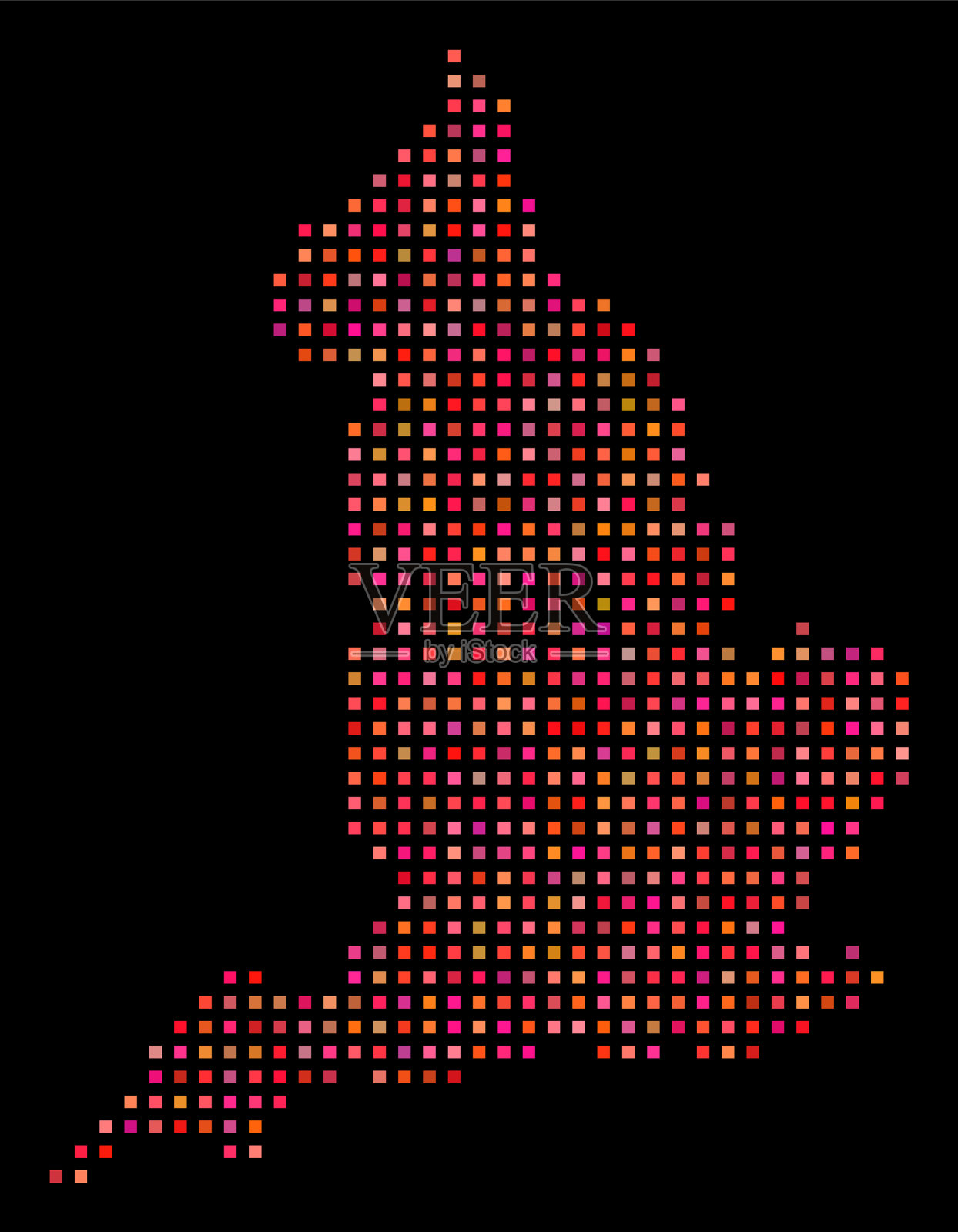 细胞英格兰地图插画图片素材