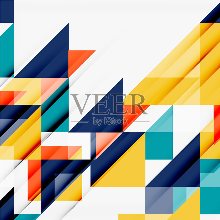 三角图案设计背景插画图片素材