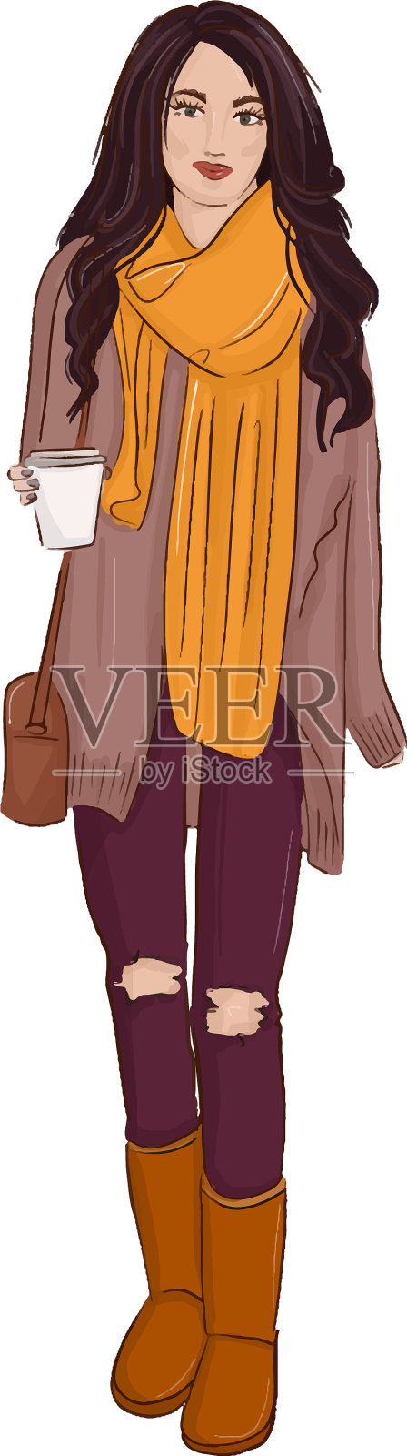 时尚秋风海报设计元素图片