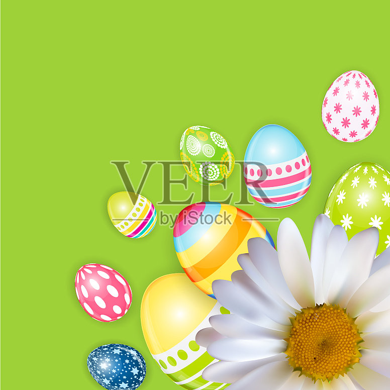 复活节快乐春节背景插画图片素材